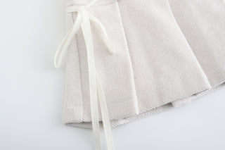 [EatmePlz] Strappy pleated short skirt