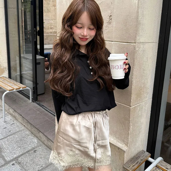 Skipper Collar Long T-Shirt