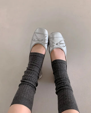 Ribbon flat shoes (4 colors)