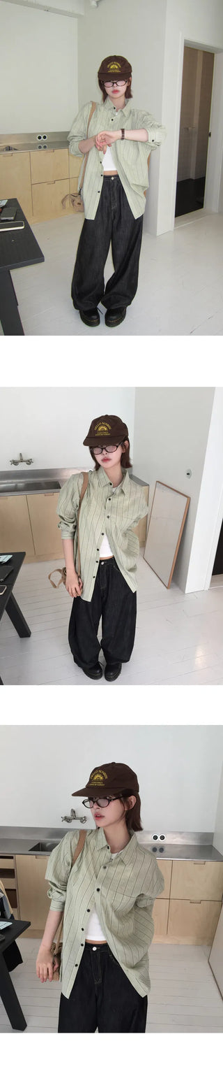 Avocado Striped Shirt