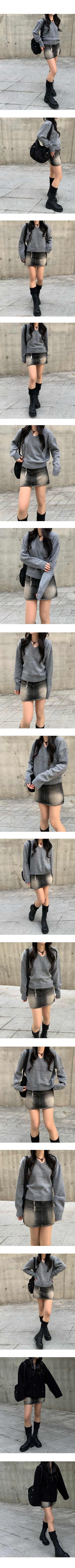 Daily V-neck knit (6 colors)