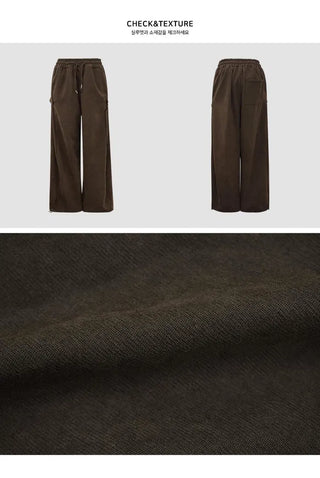 Suede Cotton Two-Button Autumn Long Pants - 5 Colors