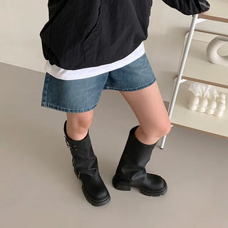 Buckle Warmer Long Boots