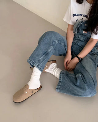 Couple mule sandals