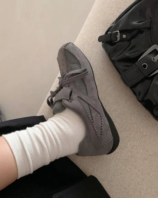 [High Quality] Leather Suede Sneakers