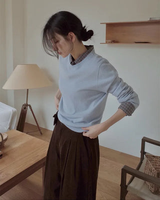 (100% cashmere) 2 types of cashmere knit