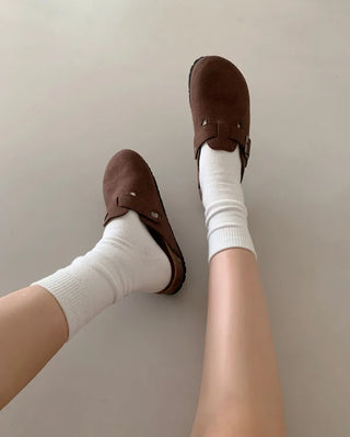 Couple mule sandals