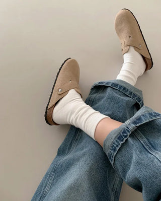 Couple mule sandals