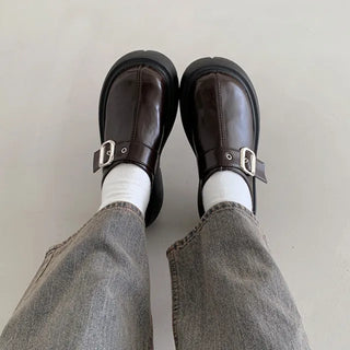 [2 colors] Platform Mule Loafers