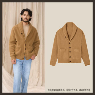 [CULTUM] Wool Shawl Collar Cardigan