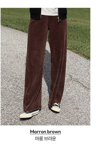 (basic/long) Corduroy Training Pants - 4 colors