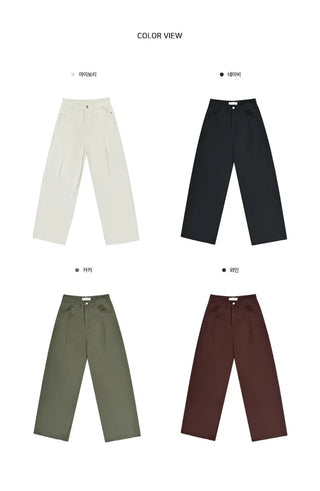 Pony Pintuck Wide Daily Pants - 4 Colors