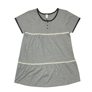 (2 colors) Lace Short-Sleeve T-Shirt