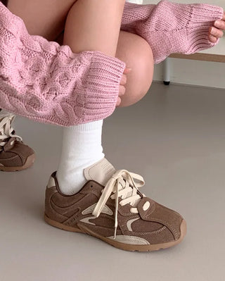 [2 colors] Suede Warm Tone Sneakers