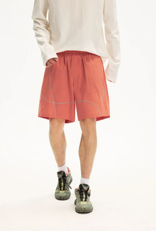 [Monterest] Water Repellent Contrast Stitch Shorts