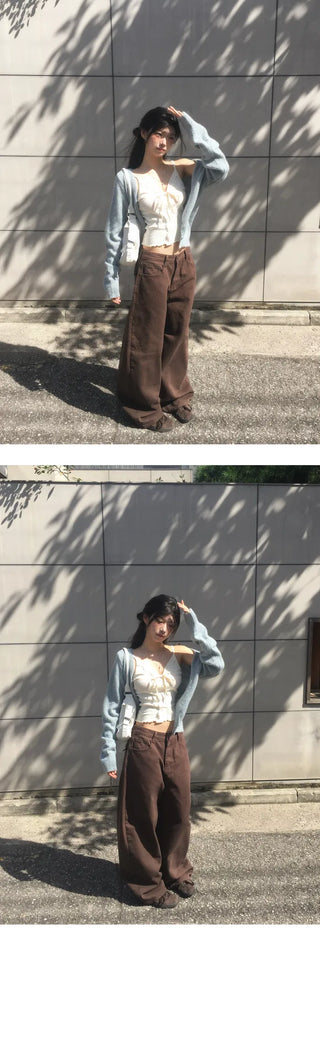 Hoba Alpaca Loose Fit Wrap Cardigan - 3 Colors