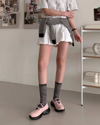 Ribbon Meri Jane Sneaker Loafers (3 colors)