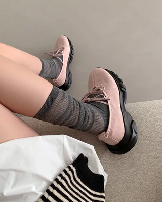 Ribbon Meri Jane Sneaker Loafers (3 colors)