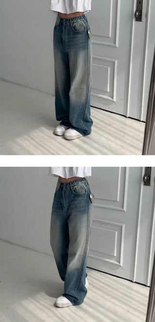 4-Season Sole Wide Denim Pants - 4 Colors