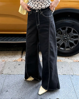 Curved Sage Wide Pants