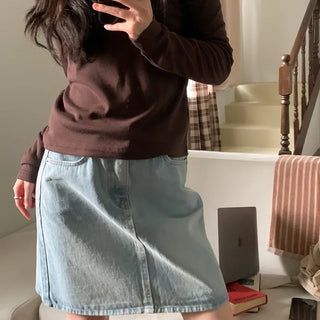 denim skirt
