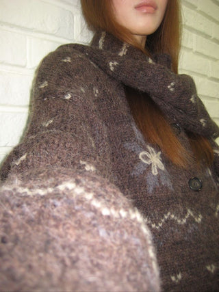 [NeverSeez] Fair Isle Wool Blend Cardigan