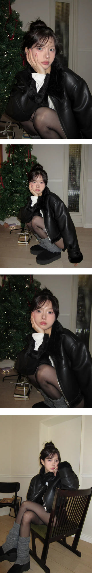 Button-up low-short Fleece-lined pants - 2 colors