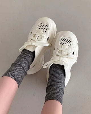 [~25.5] Platform clog sneakers