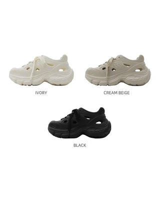 [~25.5] Platform clog sneakers