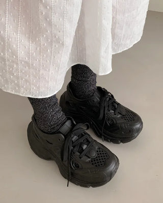 [~25.5] Platform clog sneakers