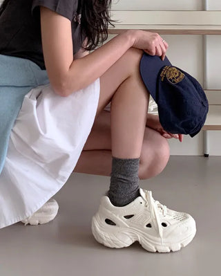 [~25.5] Platform clog sneakers