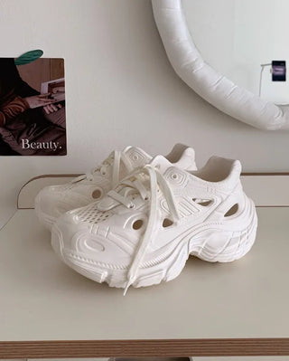 [~25.5] Platform clog sneakers