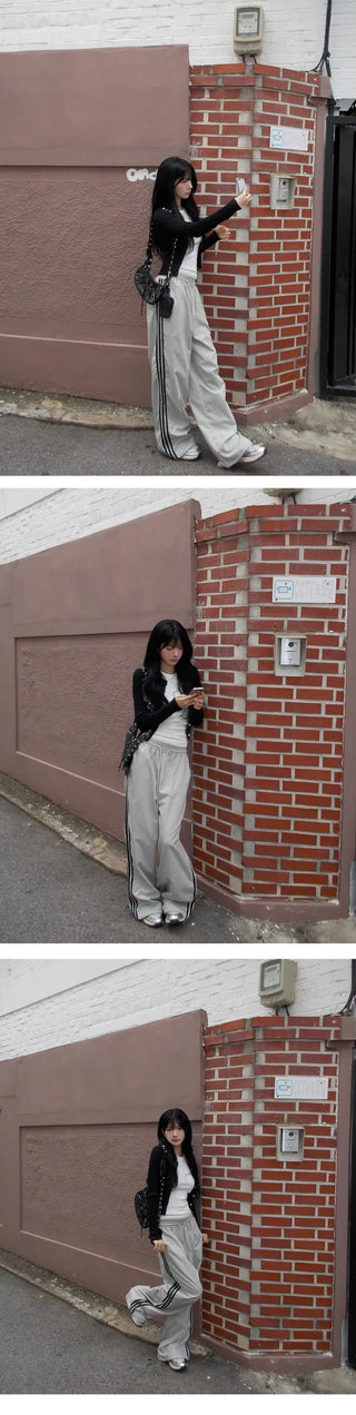 Seasonless Three-Striped Two-Way Track Pants - 5 Colors