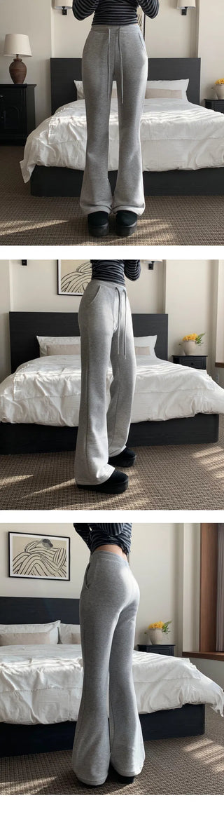 Planning Milk Slim Fit Flared Training Pants - 8 Colors