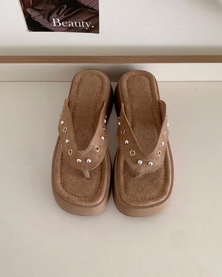 [Removable Warmer] 2-Way Platform Beach Sandal Boots (2 colors)