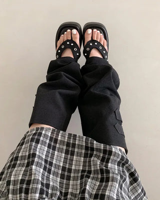 [Removable Warmer] 2-Way Platform Beach Sandal Boots (2 colors)