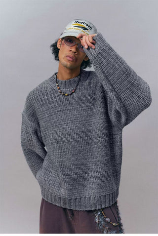 [Monterest] Relaxed Fit Gradient Knit Sweater