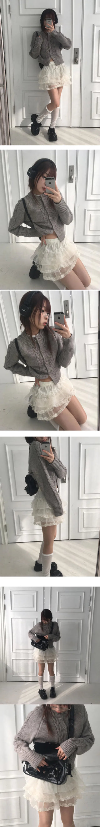 Cancan Frill Pants Skirt - 2 colors