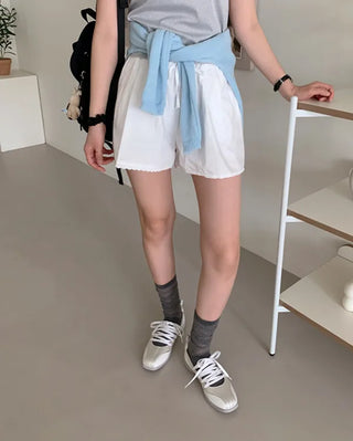 Ballet Core Lace-Up Leather Sneakers (3 colors)