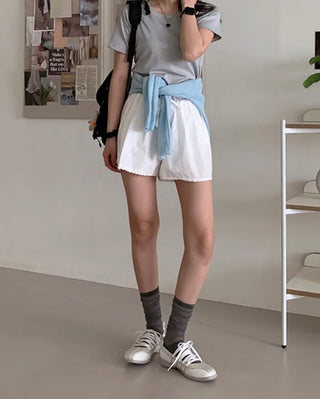 Ballet Core Lace-Up Leather Sneakers (3 colors)
