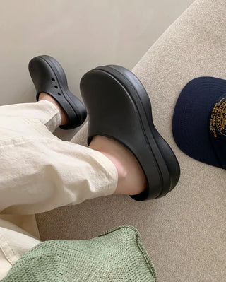 Mule clog aqua slippers