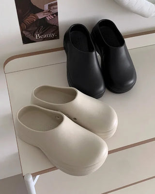 Mule clog aqua slippers