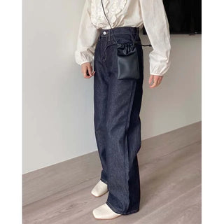 dail deep denim pants