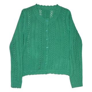 (4 colors) Perforated Knit Cardigan