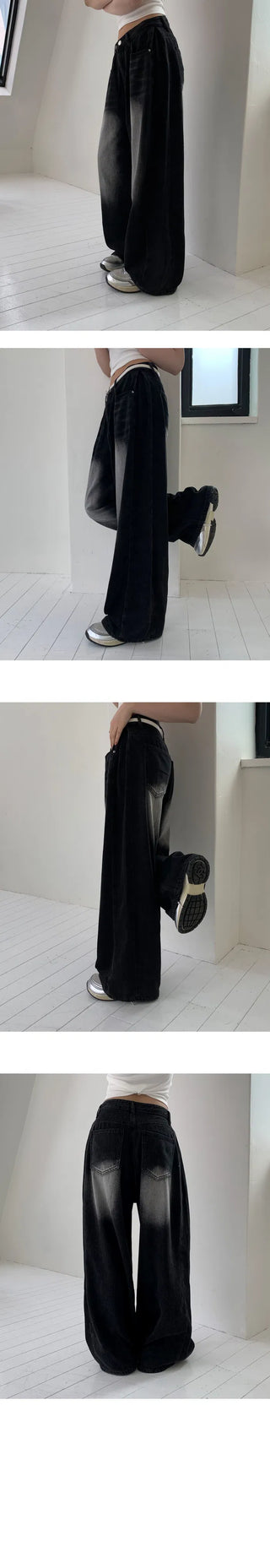 Planner Summer Version Feeling Faded Side Pintuck Summer Wide Pants - 5 Colors