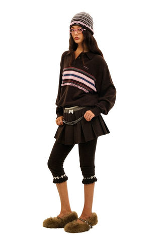 [Moromoro2] Wool Polo Knit Sweater