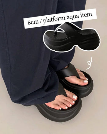 Platform beach sandals