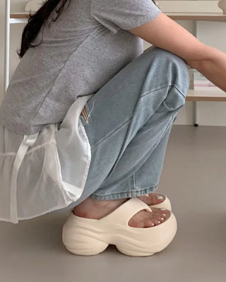 Platform beach sandals