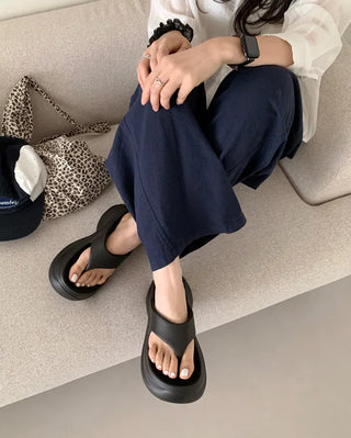Platform beach sandals