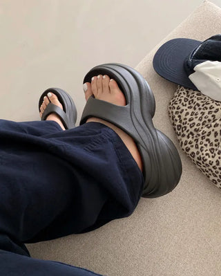 Platform beach sandals